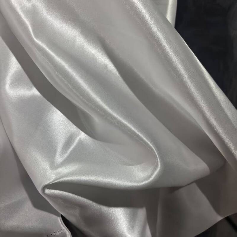 High-Density Thickened Satin Fabric for Dresses, Ties, and Wedding Dresses, Available in Wholesale Color Cards