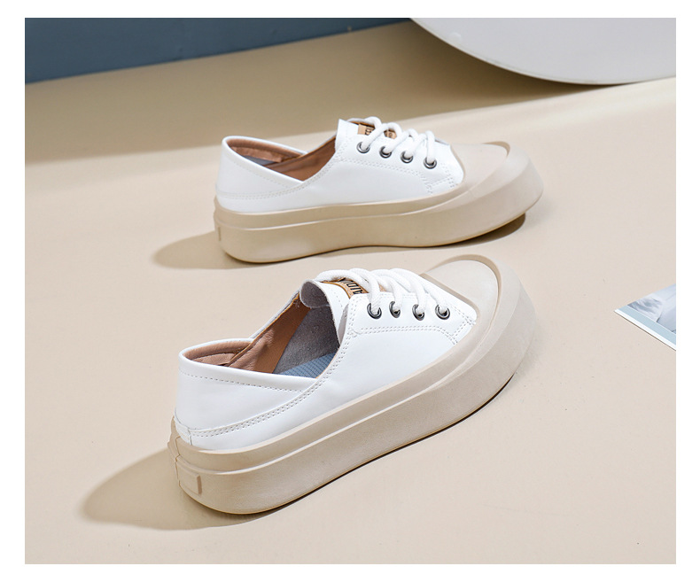 Forrest Gump 2024 nya höststudentskor i koreansk version, mångsidiga och casual, trendiga, tjocka sulor, moderiktiga brädorskor_voghion.com