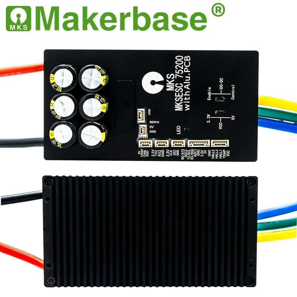 MakerBase Vesc 75V200A V2 Benjamin электрическая модель FOC бесщеточный мотор VESC75