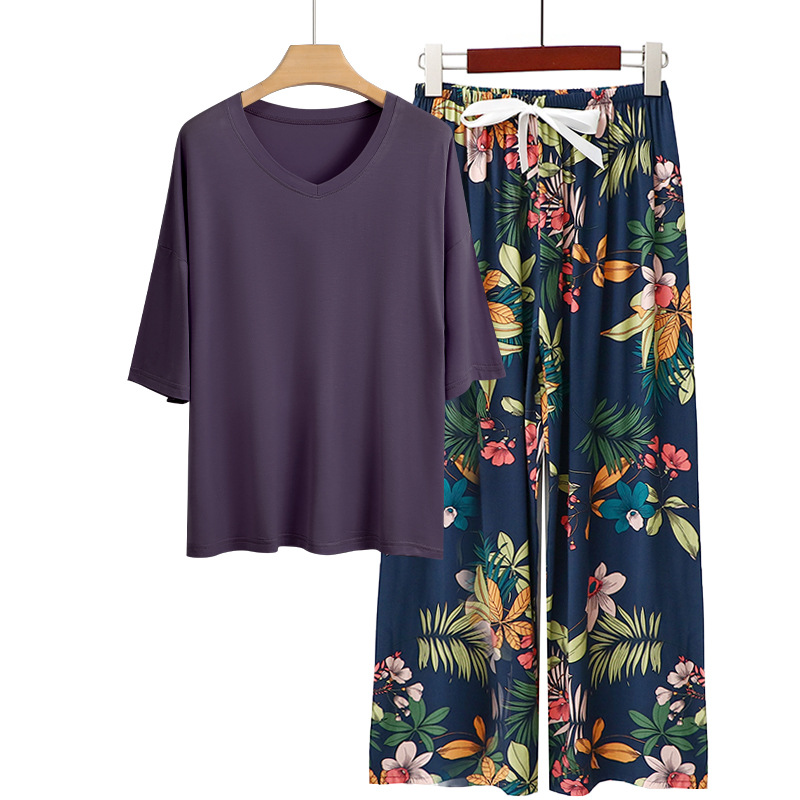 다크 퍼플 + 네이비 블루 진달래