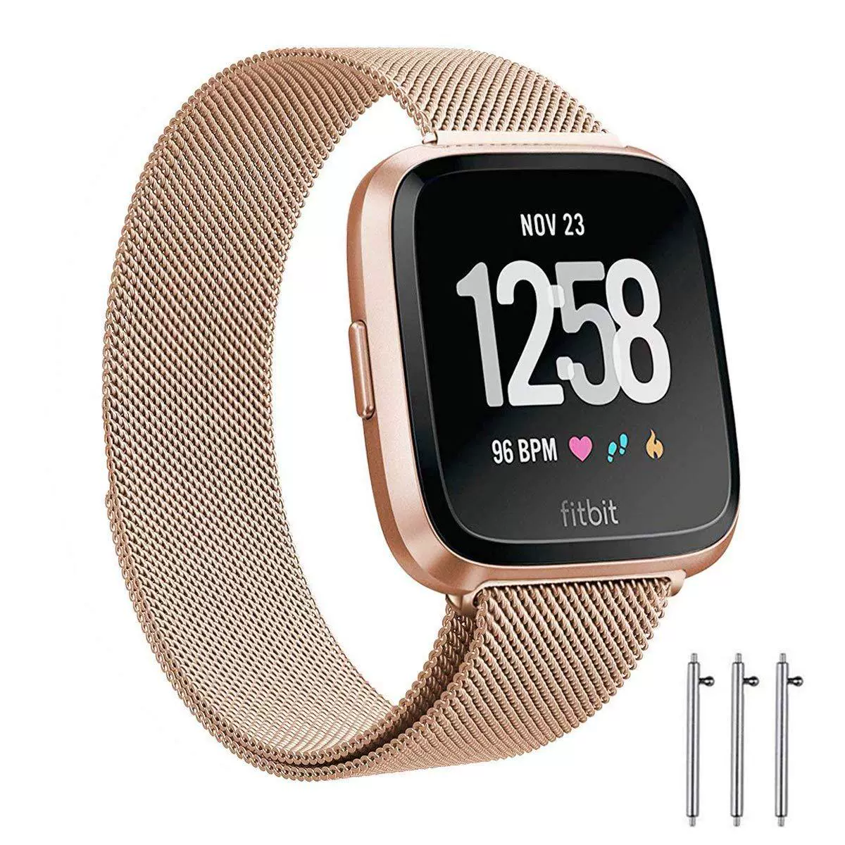 Ремешок для Fitbit Versa2, браслет Milanis, Versa Lite Metal, магнитная петля руки, кольцо, ремешок для Ring Band