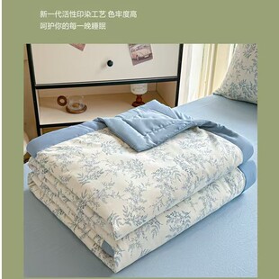Skin-Friendly Breathable Xinjiang Cotton Summer Quilt Washed Cotton Air-Conditioned Quilt Summer Thin Quilt Quilt Core Machine Washable Gift Quilt