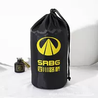 Связанный карман Drawstring Полиэстер Ткань Оксфорд Круглая сумка для хранения Водонепроницаемый нейлоновый упаковочный ремень Упаковочная сумка Тканевая сумка Рюкзак