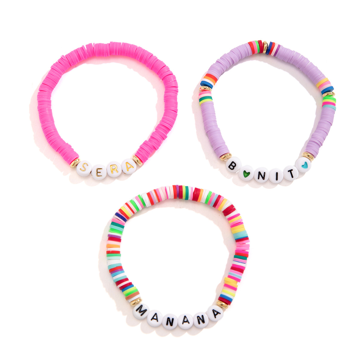 Simple Style Letter Soft Clay Women's Bracelets display picture 17