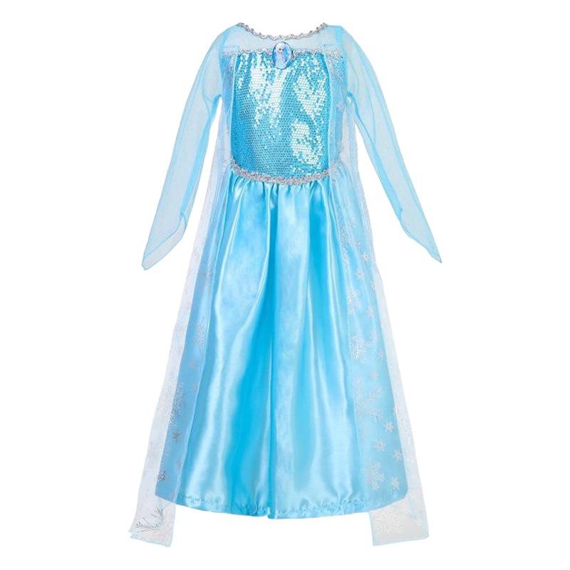 Frozen vestido de princesa Aisha vestido largo Aisha Reina ropa de los niños vestido de las niñas vestido