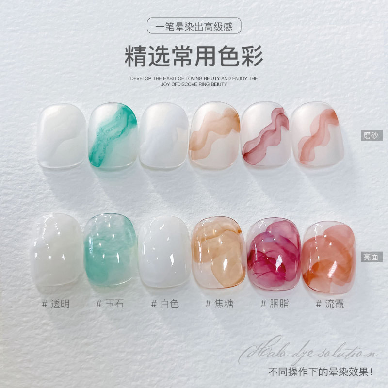 晕染胶美甲专用甲油胶2025新款晕染液渐变腮红大理石纹光疗胶批发|undefined