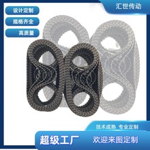 山东青岛厂家批发白色PU钢丝同步带聚氨酯接驳传送带长度可定制