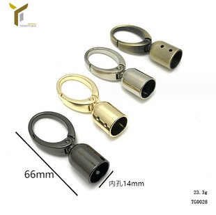 Handbag luggage hardware accessories dog buckle hanging buckle zinc alloy cotton rope hardware buckle woven rope dog buckle hanging clock