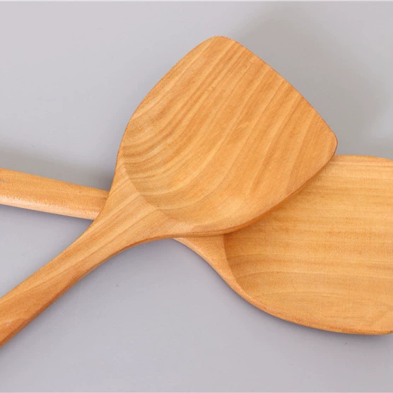 Wooden shovel, pipe from natural wood, 39cm, wholesale