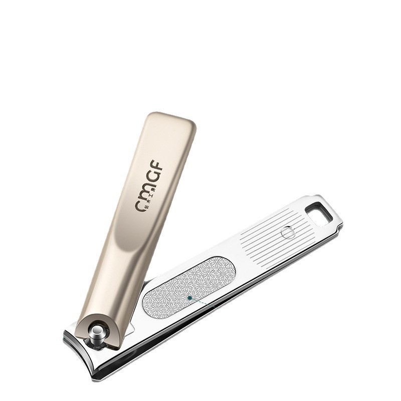 Nailcutter conjunto de cubierta de cuero alicadores de uñas para una sola mujer tijeras de manicura regalos de acero al carbono