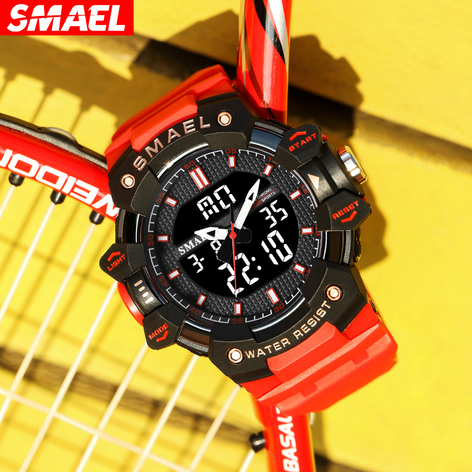 Smel 8080 juventud deportes reloj electrónico personalizado luminoso temporización reloj de alarma contraste color