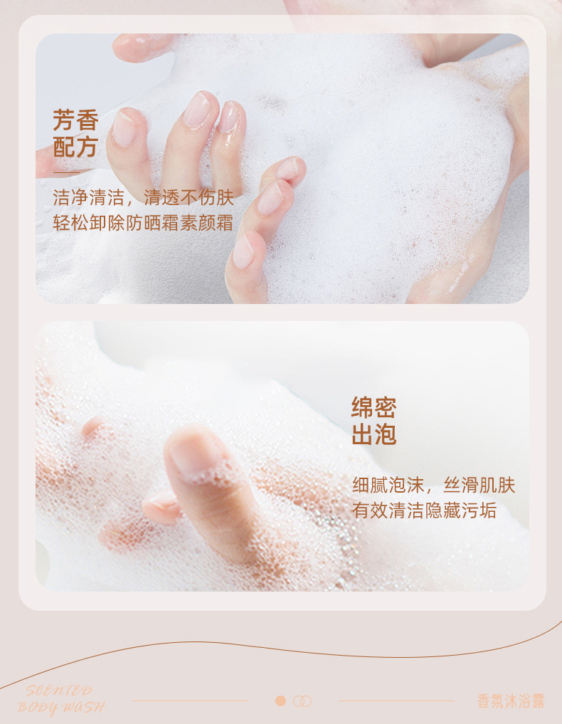Mingxi Zhi Body Wash Perfume Type Long-lasting fragrance Full-body body bath Fragrance Body Wash Family set Cross-border undefined