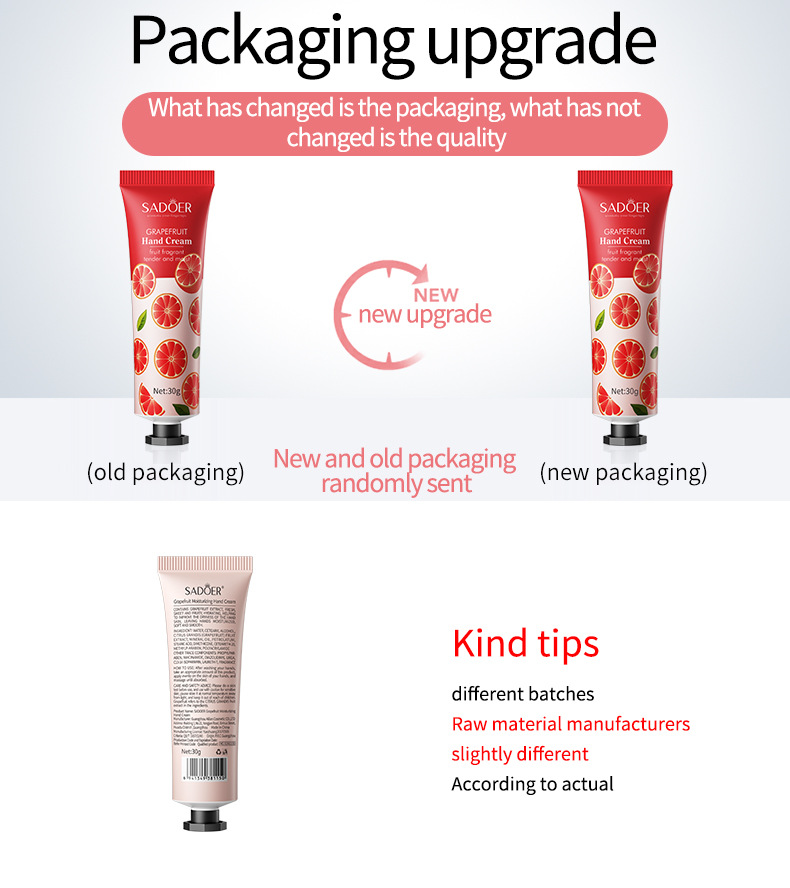 Sadoer Rose And Chamomile Hand Cream Moisturising Skincare 30g_voghion.com