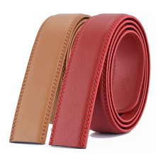 男士腰带自动扣带身皮带真皮外贸腰带无扣青年六色可选3.5CM裤带