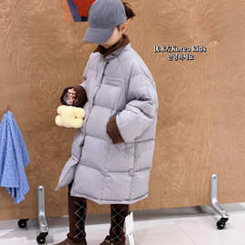 高端时尚童装儿童羽绒服2025新款洋气女童冬装潮中长款外套男童