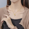 Fashionable cute elegant pendant with bow from pearl, 2022 years, Korean style, simple and elegant design