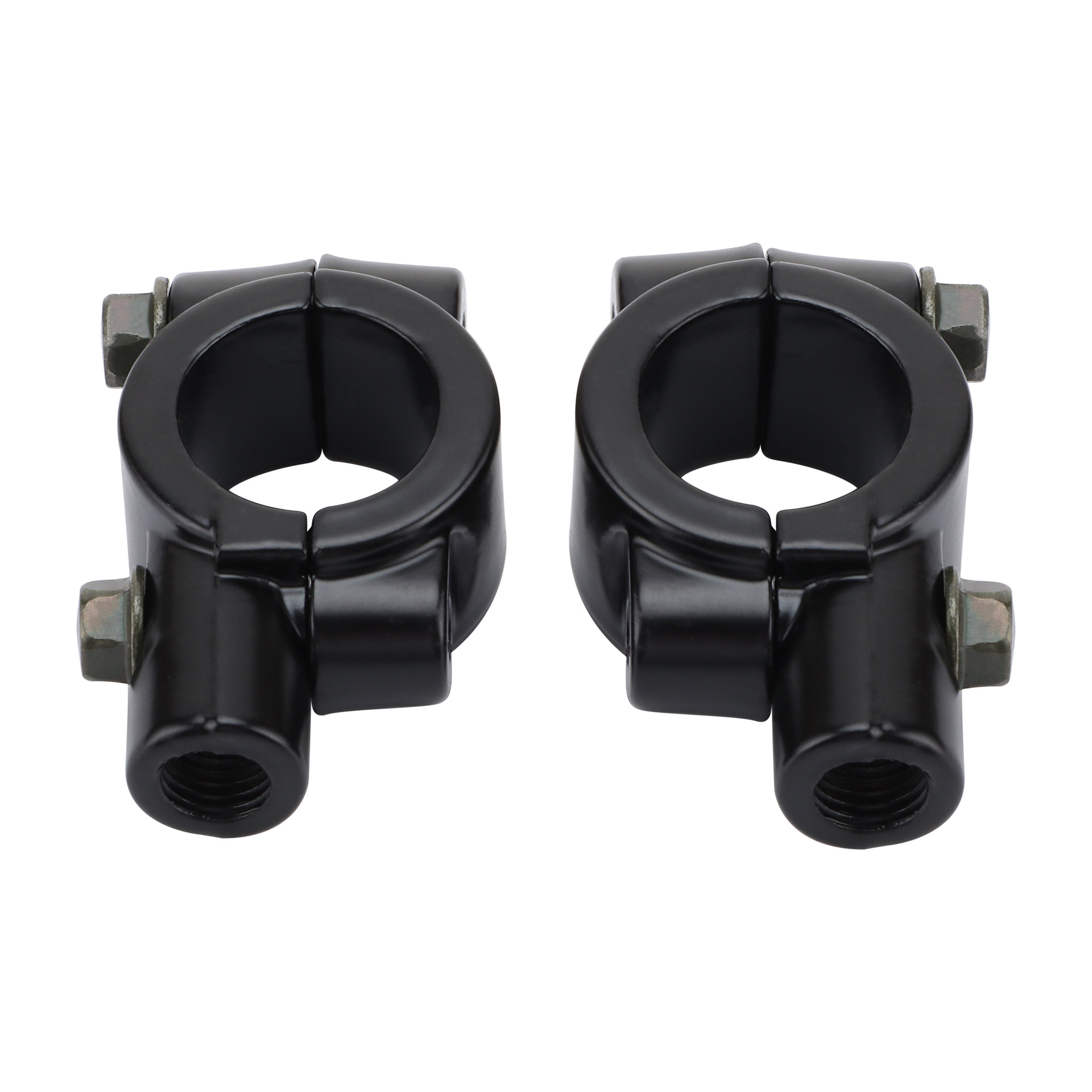 8mm Threaded 7/8“ Motorcycle Rearview Mirror Handlebar Mount Adapter Clamp