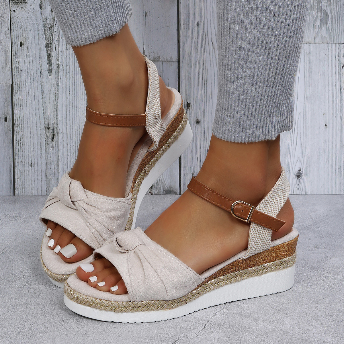 Title 18, Kadınlar için Balık Ağzı Tasarımlı Kenevir Hala...