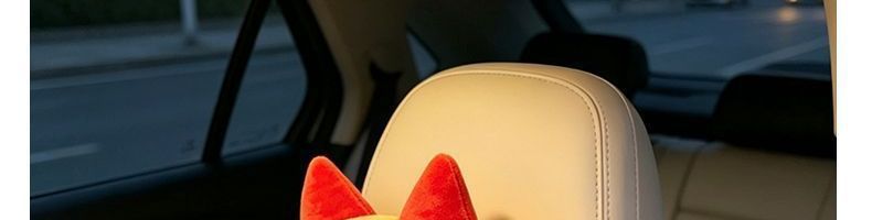 Headrest suitable for all seasons, same style lumbar support cushion, waist-protecting pillow, cartoon car seat cushion, cute car pillow