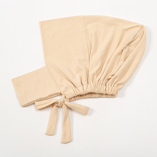 Cross-border hot-selling new multi-color milk silk elastic band neck hat for women, Middle Eastern, Malay and Indonesian popular solid color hat