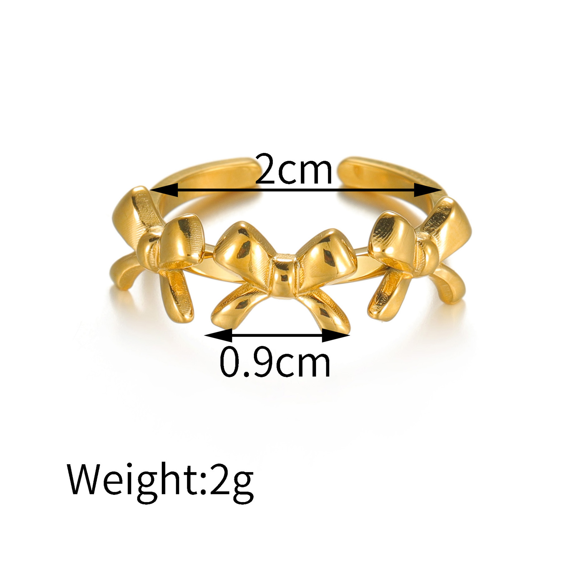 8g Weight Vacuum Plating Gold Plating Process 18K Real Gold Plated Plating Material Stone-Free Inlay Material Charms, Rings, Earrings, Ear Studs, Choker, Necklace Classification Daily Occasion 304 Stainless Steel Material Heart Shape, Bow Knot Pattern Women's Gender IG Style Style Bowknot Craft Vacuum Plating Heart Shape Bow Knot 304 Stainless Steel IG Style Charms Rings Earrings 无