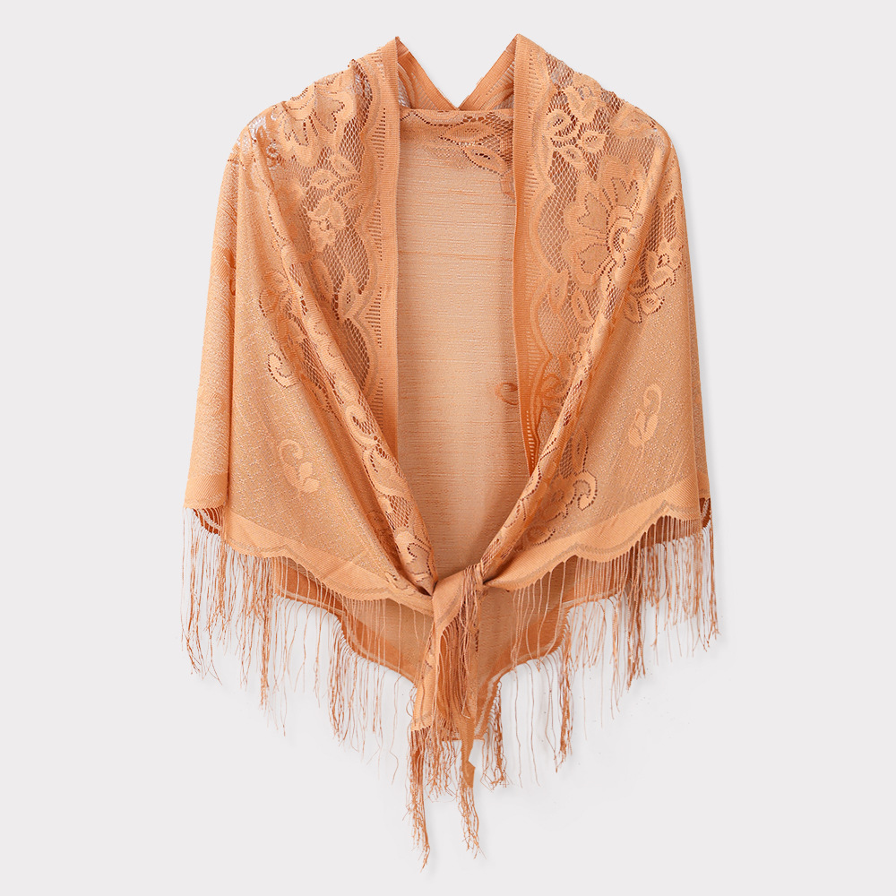 오렌지(레이스 트라이앵글 스카프)