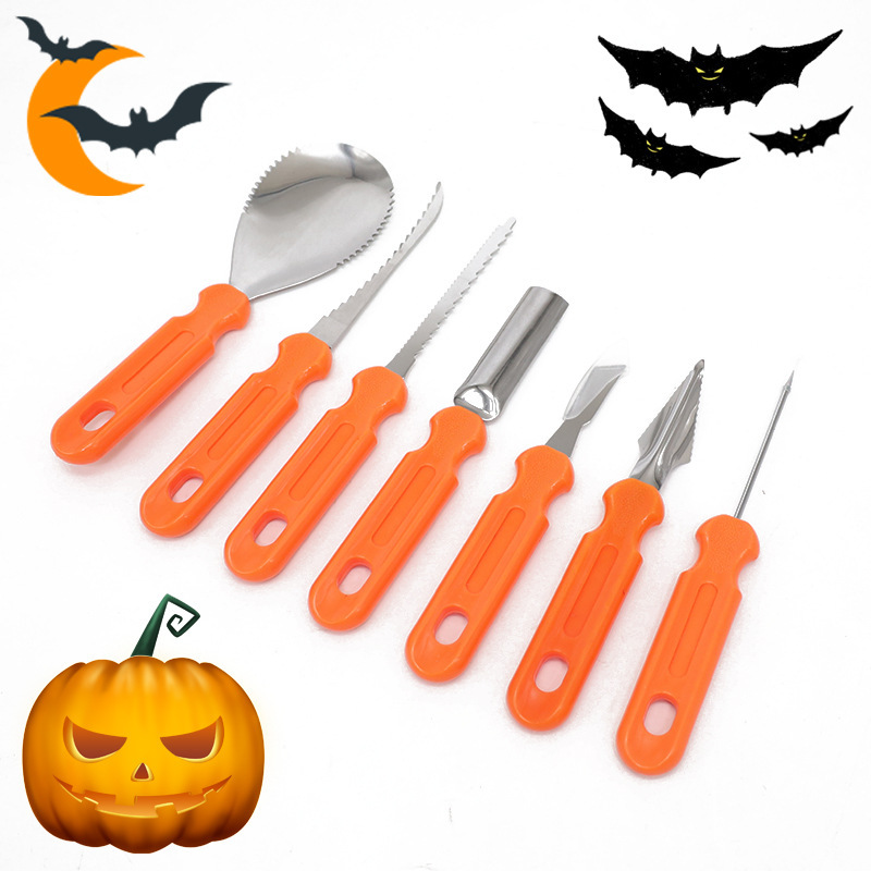 ハロウィーンカボチャ彫刻セットステンレス彫刻刀果物野菜彫刻工具手作り彫刻工具|undefined