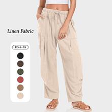 N 74521 Linen Tie Loose Harem Pants ����ϵ�����ɹ��׿�