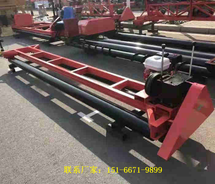 二辊轴蛟龙摊平机 水泥地面滚筒式平机 螺旋辊式地面平铺机