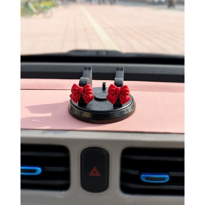 Car phone holder – Support - sitting-mobile-phone-bracket-red-bow
