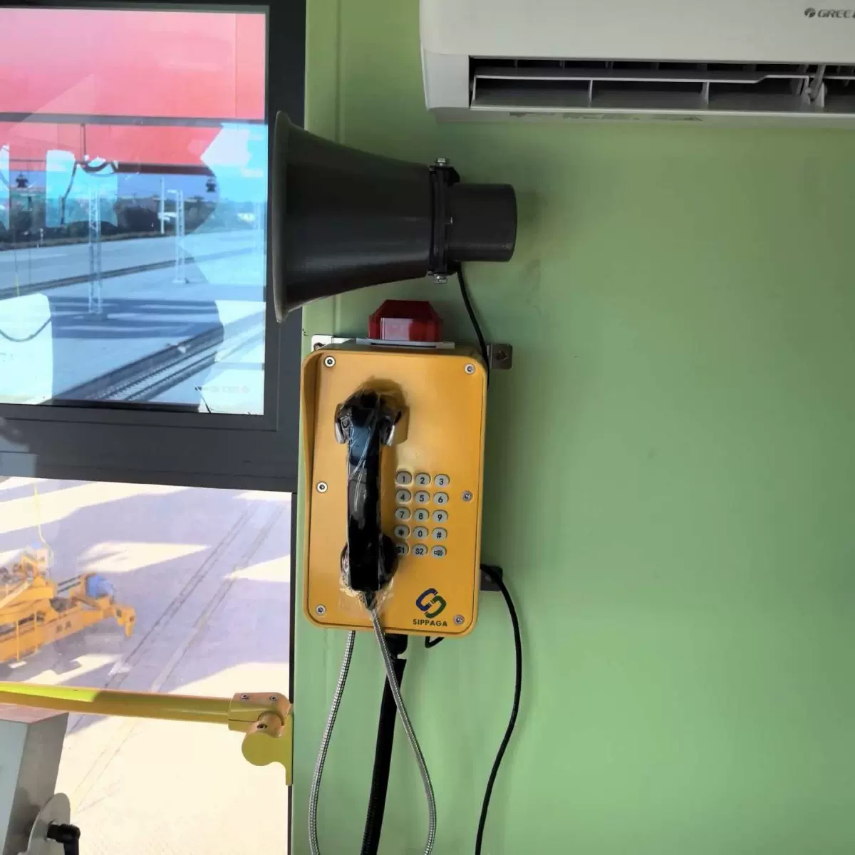 港口IP防水电话 工业防暴电话机 IP66防护铝合金防腐机身