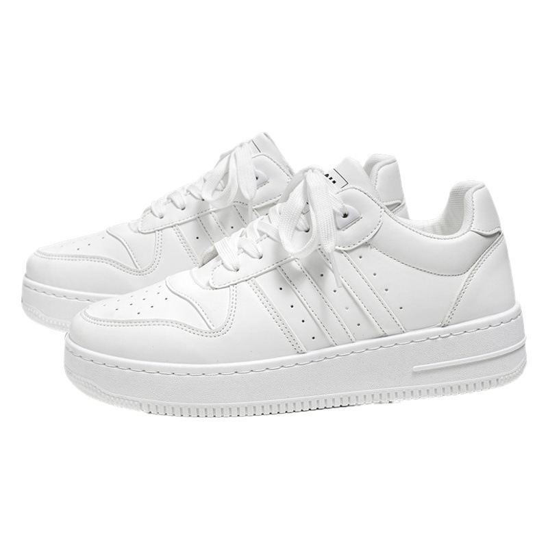 Zapatillas de deporte para hombres otoño nuevo cuero transpirable deportes zapatos casuales zapatos blancos de moda a juego para adolescentes y estudiantes