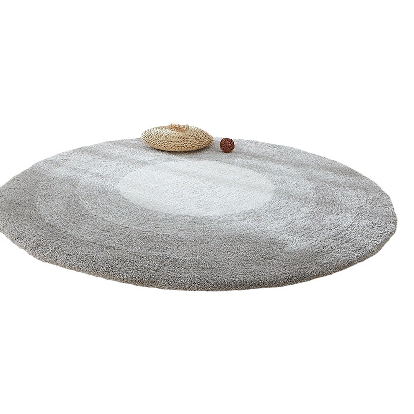 Transfronterizo al por mayor sala de estar alfombra redonda dormitorio en casa sentado y acostado cachemir-como alfombra guardarropa manta antideslizante