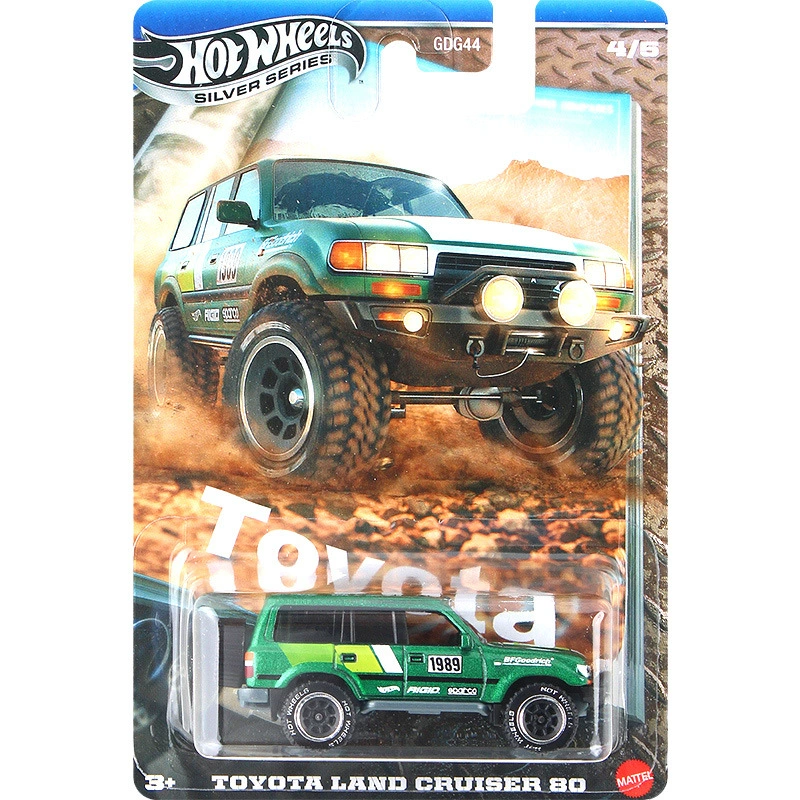 Машинка Hot Wheels Silver Gear Toyota внедорожник Tantra Tacoma Road Cruiser Land Cruiser Car Model GDG44