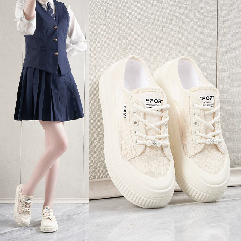 Летние новые туфли в корейском стиле с вырезами, белые, на толстой подошве, женские, универсальные повседневные сандалии J02 для студентов, 2025 год