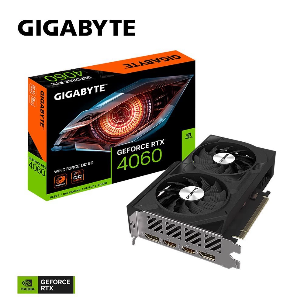 Гигабайт GV-N4060WF20C-8GD настольный компьютер, десертный уровень, электрическое состязание, дискретная видеокарта, применимо