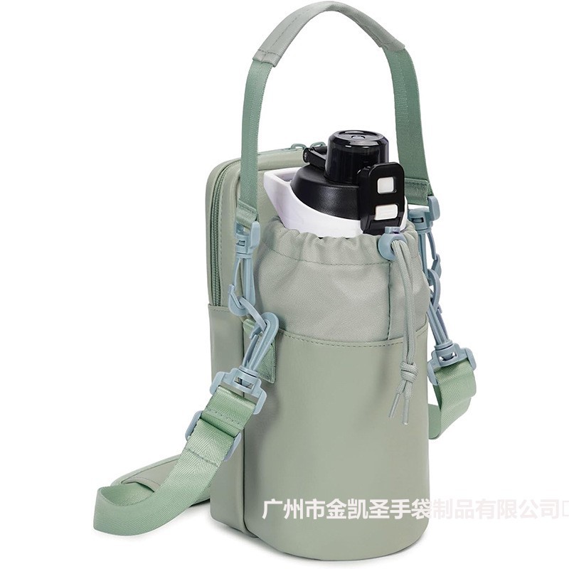 源头工厂跨境水壶包 热卖户外跑步运动挎包便携水杯包斜挎包