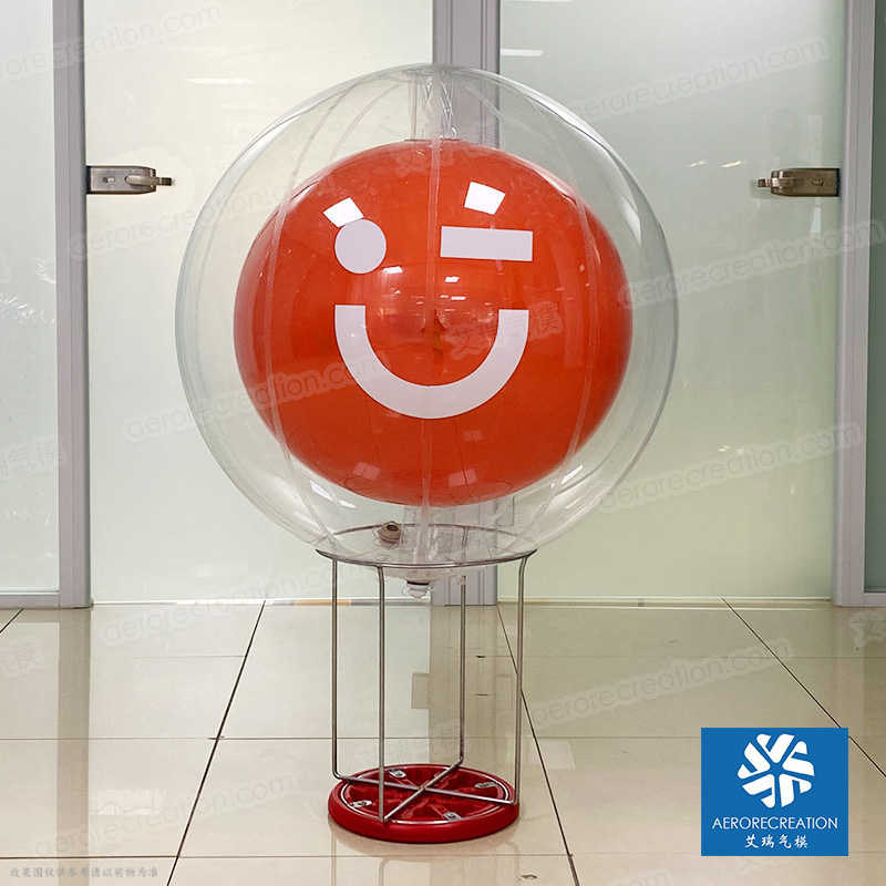 【厂家直销  批量发货】直径0.8m 双层红色球型气模活动造型美陈
