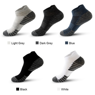 Sports Socks Men's Socks Sweat-Absorbent Breathable Mesh Cotton Socks Running Basketball Socks Badminton Short Socks Zhuji Socks