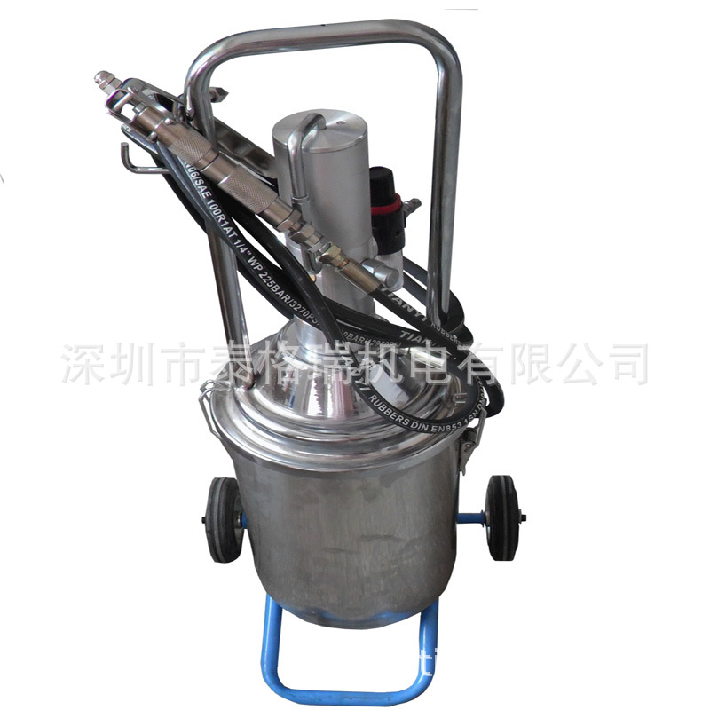 气动黄油枪注油枪TGR68313 气动黄油机 不锈钢移动式高压注脂机