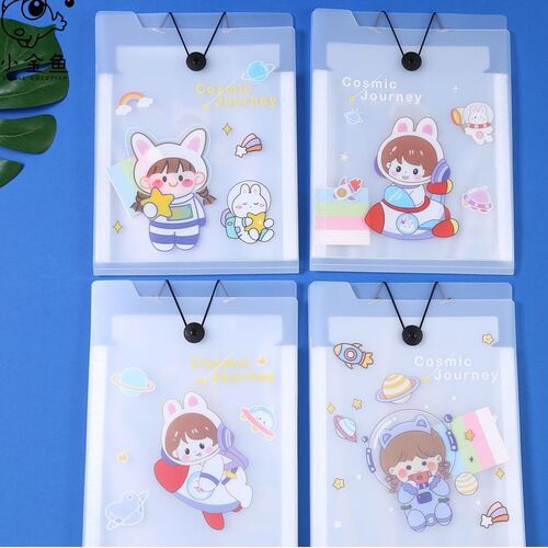 A4 Folder Multi-layer Accordion Pouch Exam Storage Notebook Student Large Capacity A4 Document Book Transparent Insert