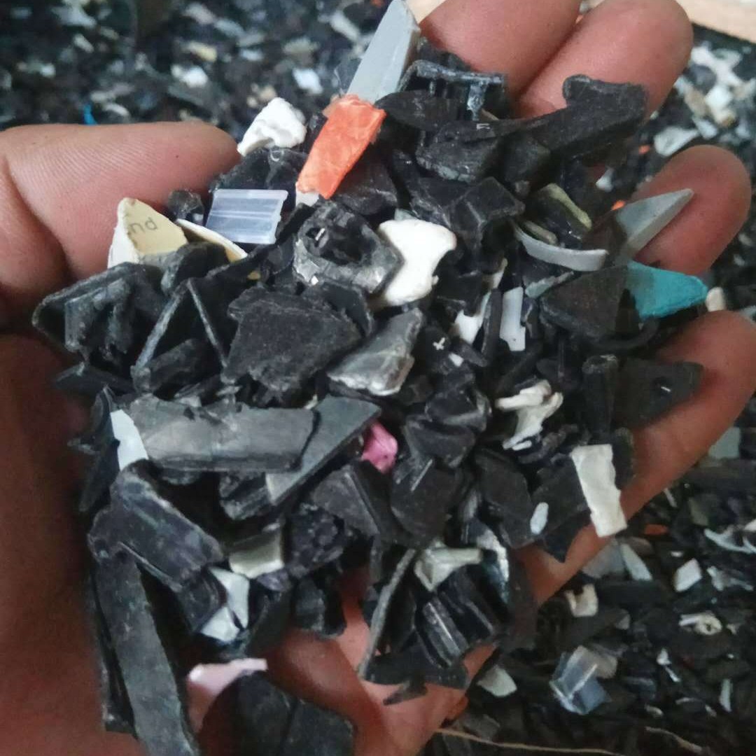 静电分选  电脑键盘黑色ＡＢＳ粉碎料环保材料再生注塑级电子