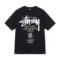 Triple Label Streetwear Summer Men's & Women's Graphic T-Shirt, Loose Fit, Premium Quality STU 100% Cotton