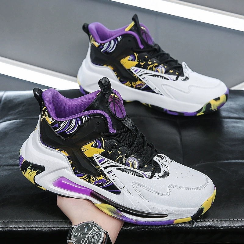 Мужская обувь осень и зима 2023 новые модные кроссовки для пар Высокие кроссовки женские студенческие баскетбольные кроссовки