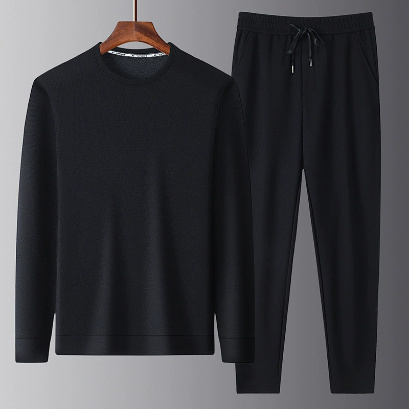 Men's autumn sweatshirt for leisure, sports trousers, fashionable trend set, simple and elegant design