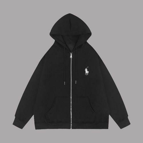 Women's Casual Open Hooded Sweatshirt with Print and Zipper, Loose Fit, Large Size, English Style