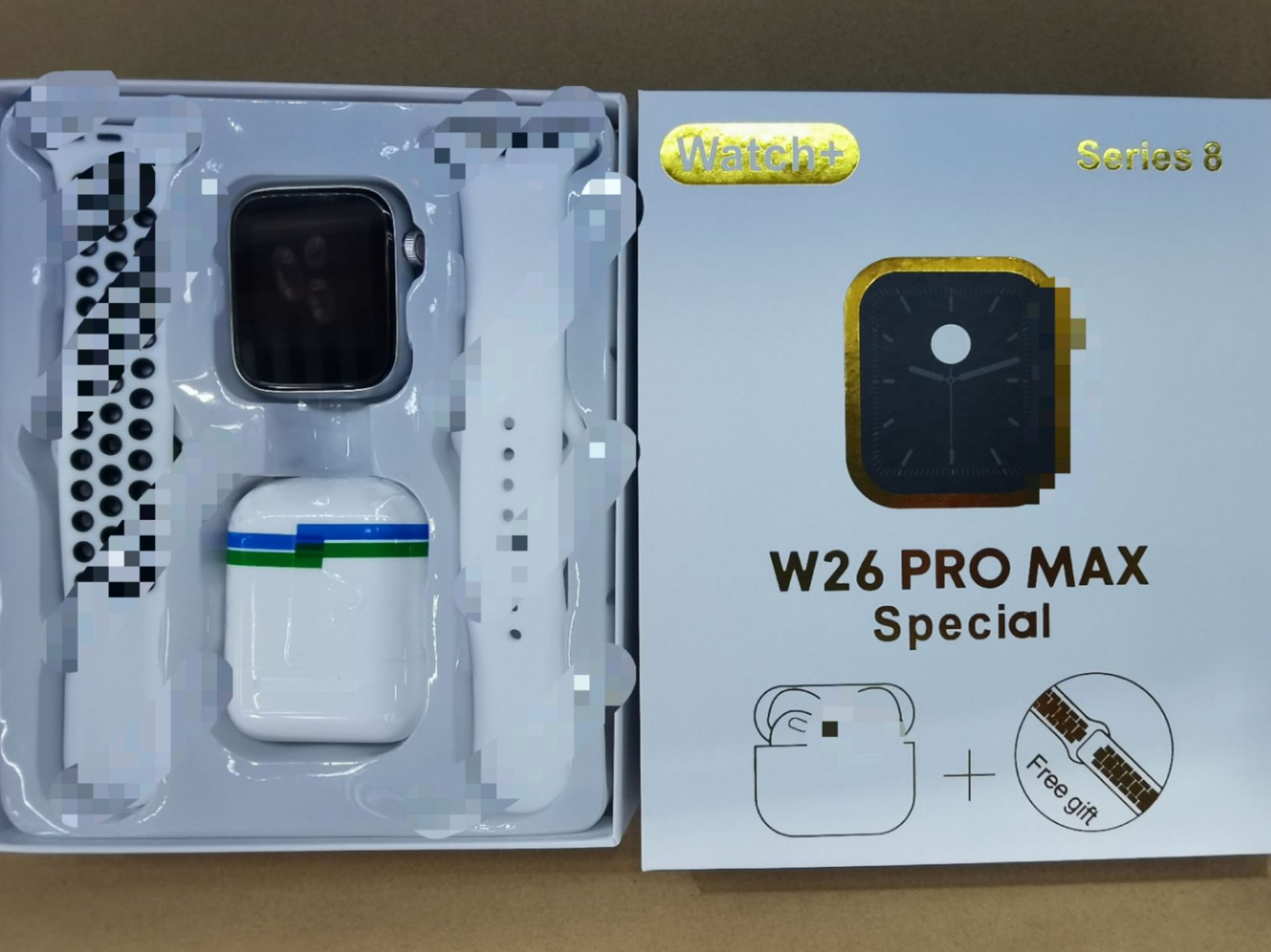 W26PRO MAX Ultra S8 reloj inteligente dos en uno reloj deportivo auriculares Bluetooth W26PRO MAX