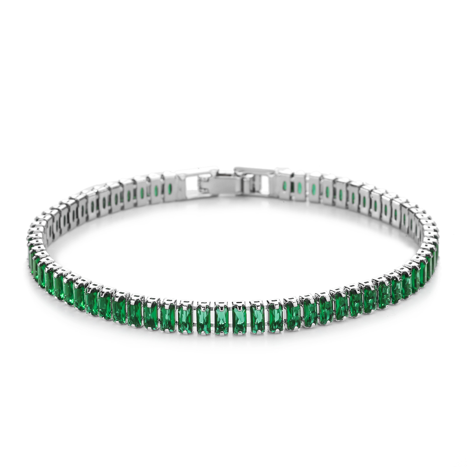 Simple Style Geometric Copper Rhinestones Bracelets