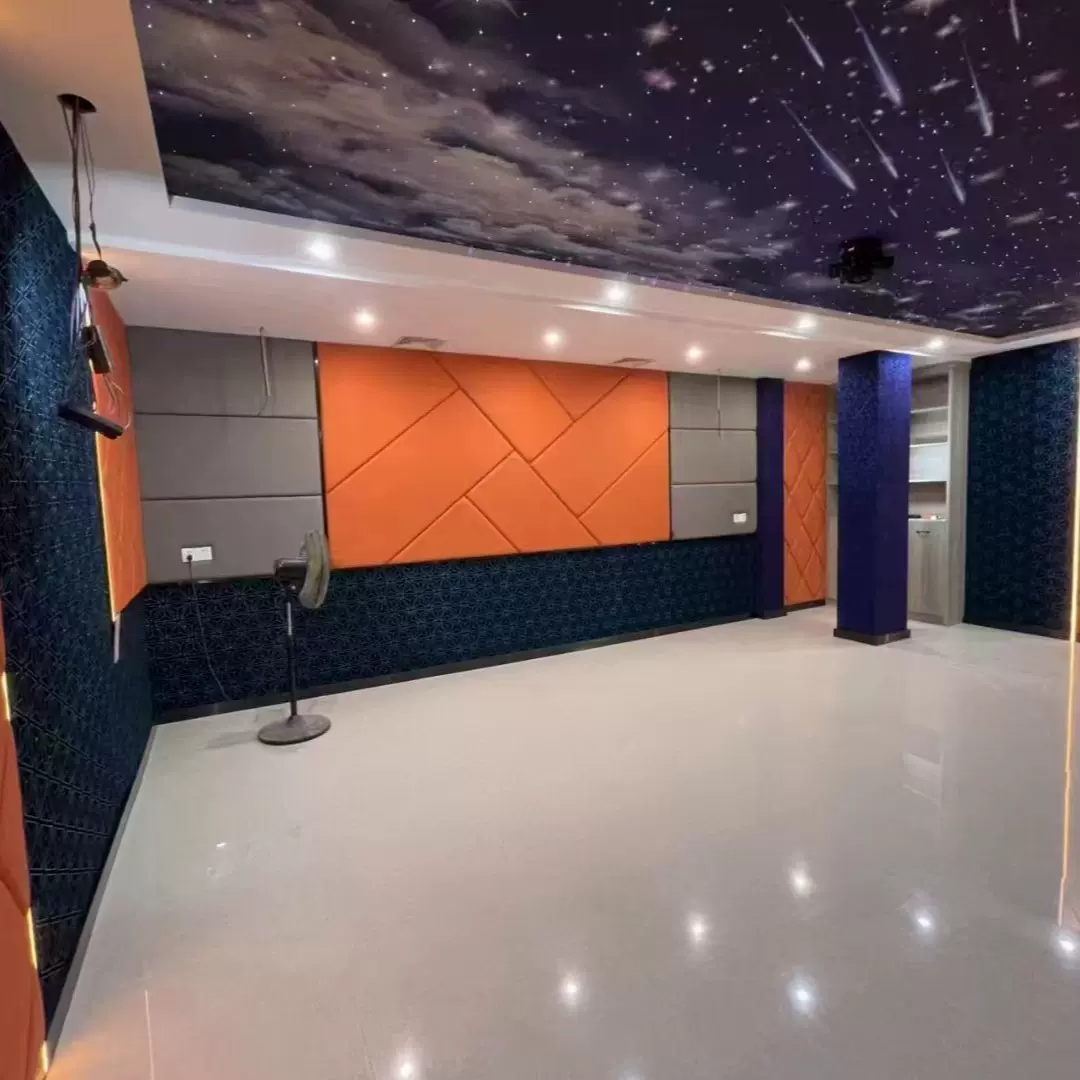 定制KTV软包硬包背景墙 环保材料 简易安装 皮革耐磨耐刮 易打理