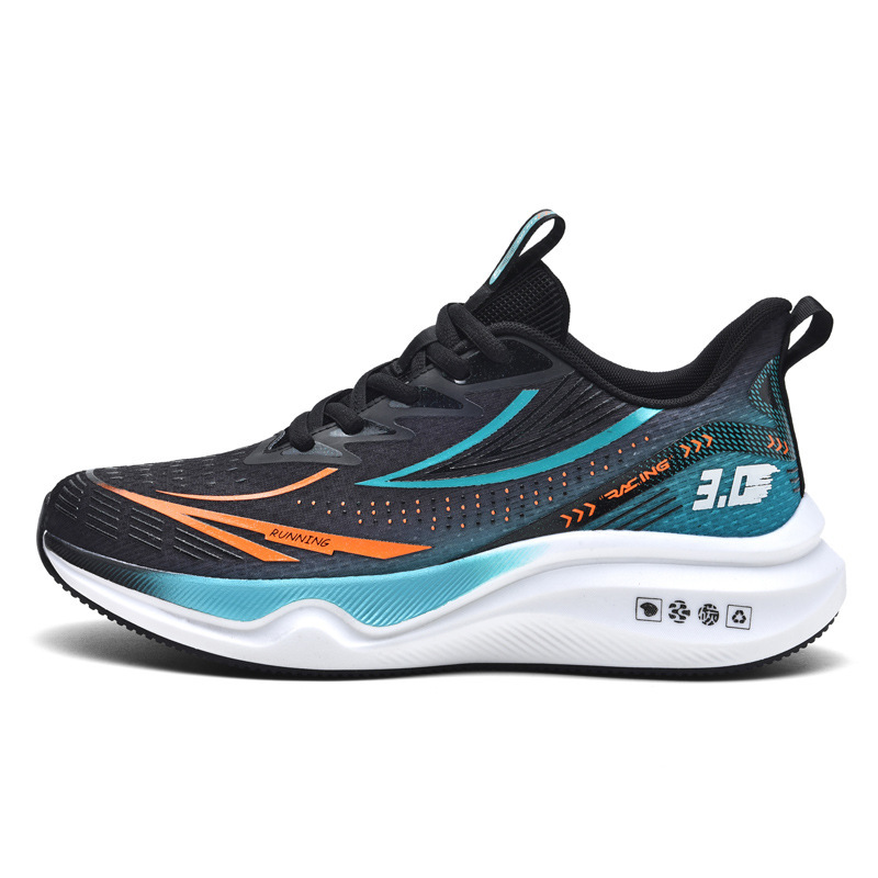 Sports Students High School Entrance Examination Shoes Men's Sports Tide Shoes for Middle School Students Body Side Track and Field Training Special Comfortable Running Shoes